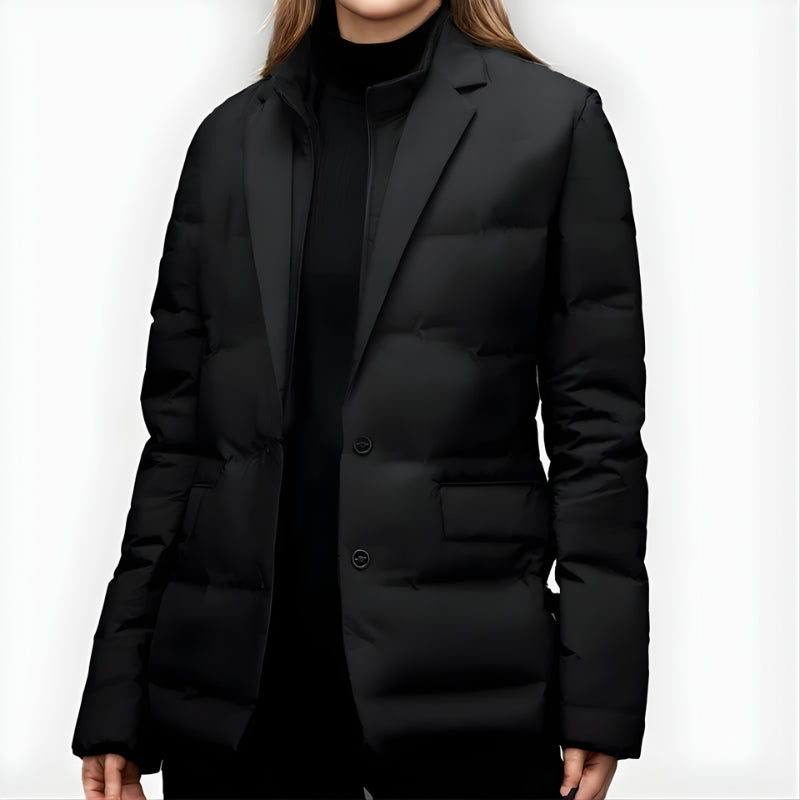 Gewatteerde winterblazerjas voor dames