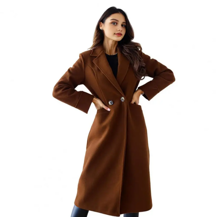 Dames lange winterjas voor koude seizoenen