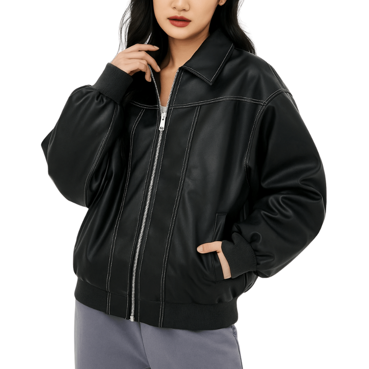 Dames jas met wijde snit voor dagelijks gebruik tijdens herfst en winter