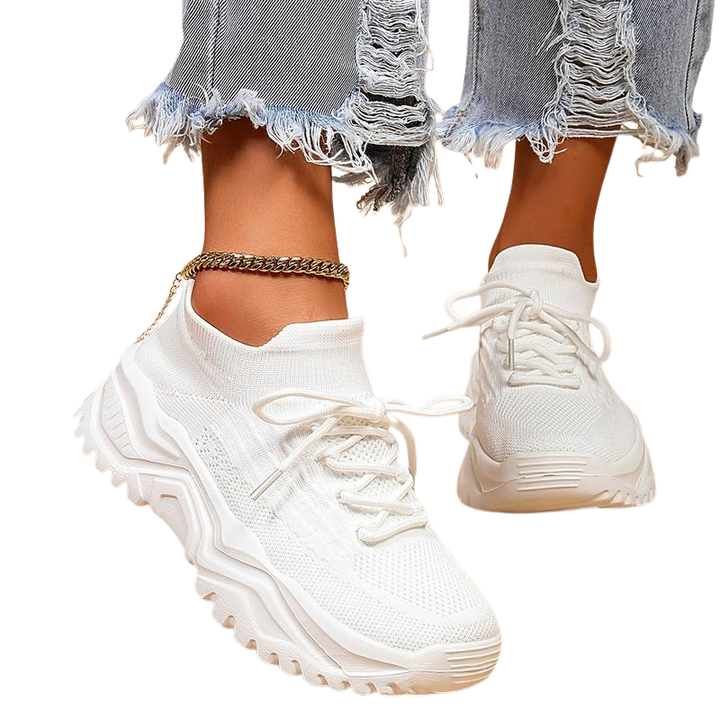 Dames vetersneakers voor dagelijks gebruik in de lente