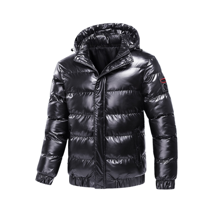 Heren winterjas met capuchon voor dagelijks buitengebruik in koud weer