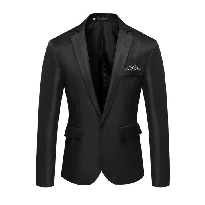 Heren blazer met knoopsluiting voor lente en herfstgebruik