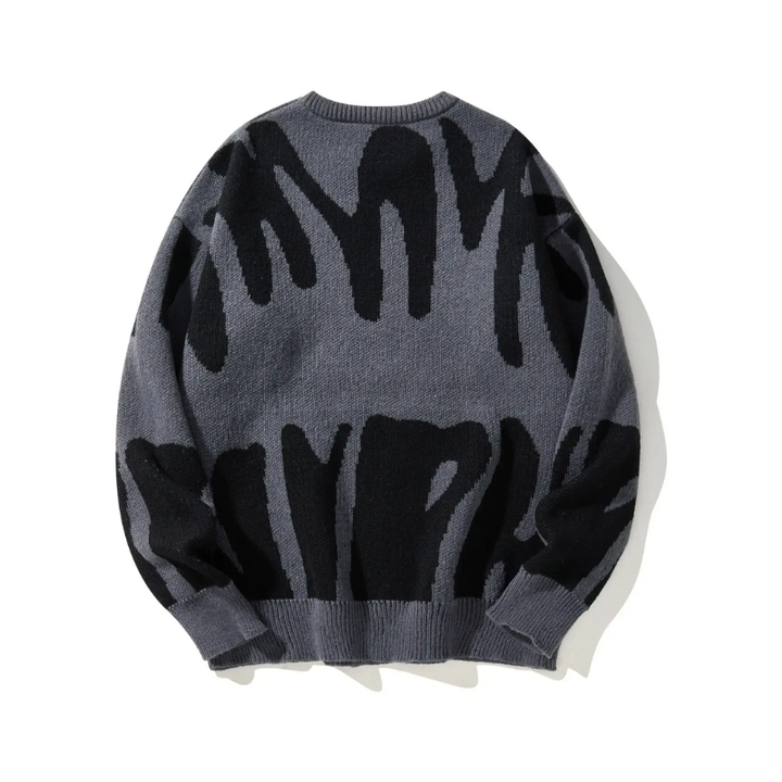 Heren gebreide trui met lange mouwen voor koud weer