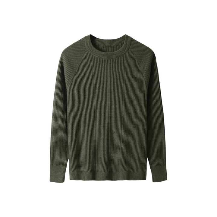 Heren geribde trui voor dagelijks gebruik in de herfst en winter