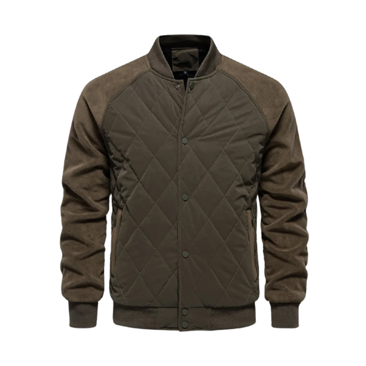 Heren gewatteerd bomberjack voor dagelijks gebruik in de herfst en winter