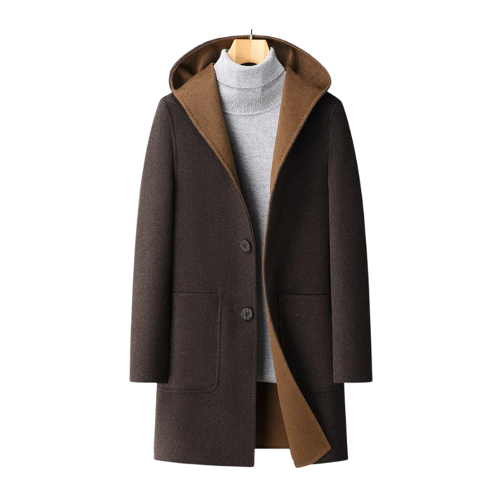 Winterjas met capuchon ontworpen voor heren dagelijks gebruik in de winter