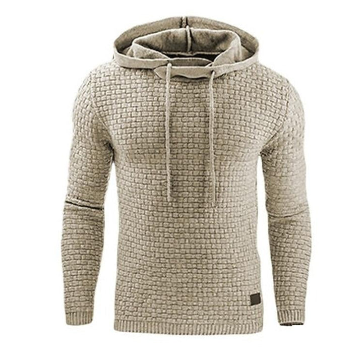 Hoodie met capuchon en boorden