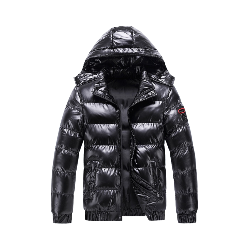 Heren winterjas met capuchon voor dagelijks buitengebruik in koud weer