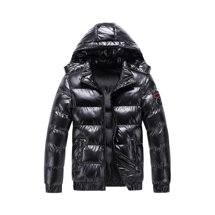 Heren winterjas met capuchon voor dagelijks buitengebruik in koud weer