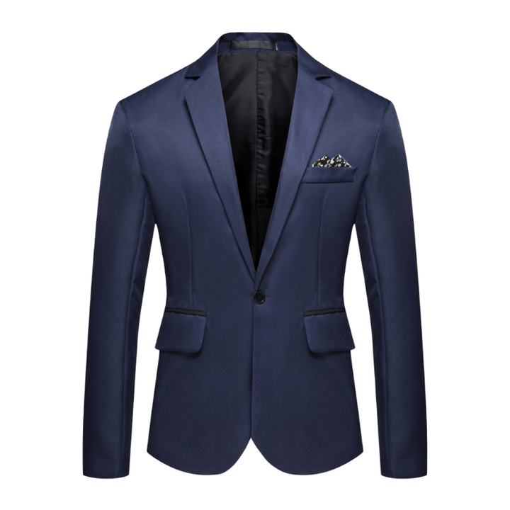 Heren blazer met knoopsluiting voor lente en herfstgebruik