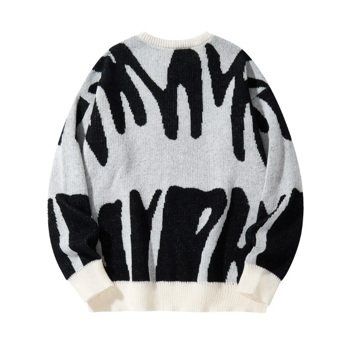 Heren gebreide trui met lange mouwen voor koud weer