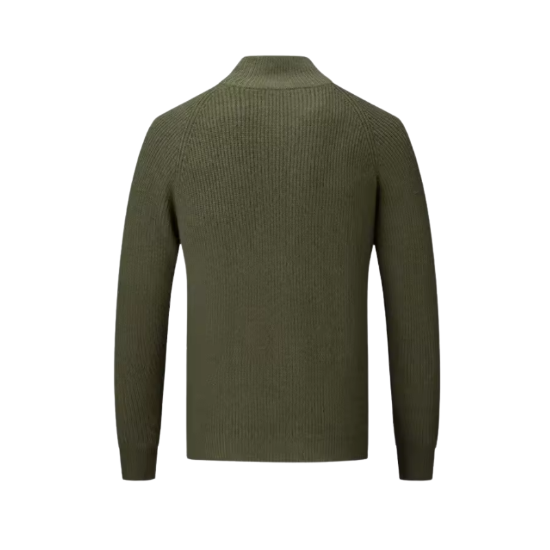 Heren gebreide trui met ritssluiting voor dagelijks gebruik in de herfst en winter