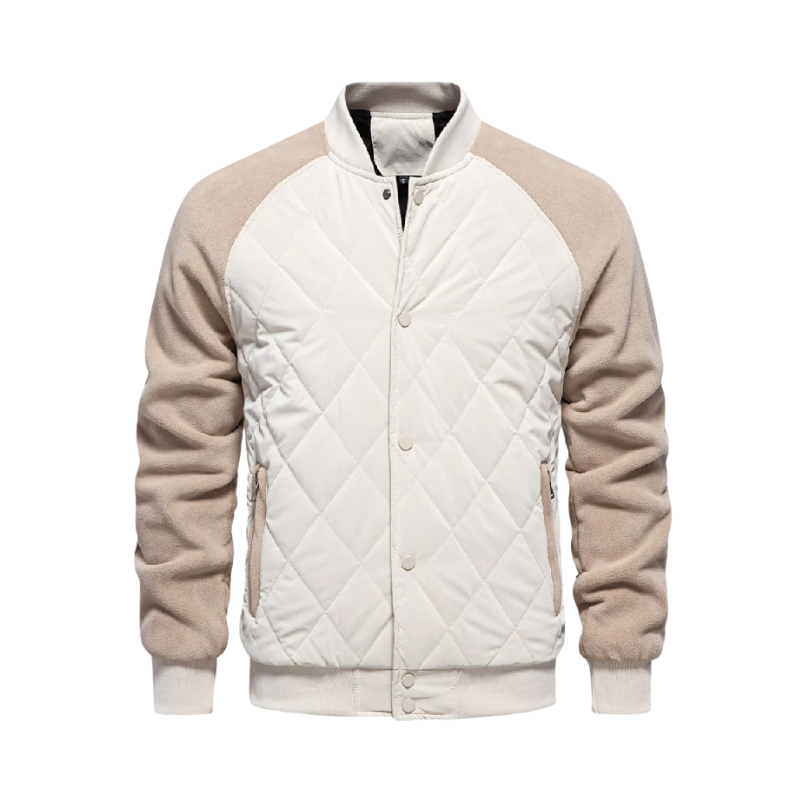 Heren gewatteerd bomberjack voor dagelijks gebruik in de herfst en winter