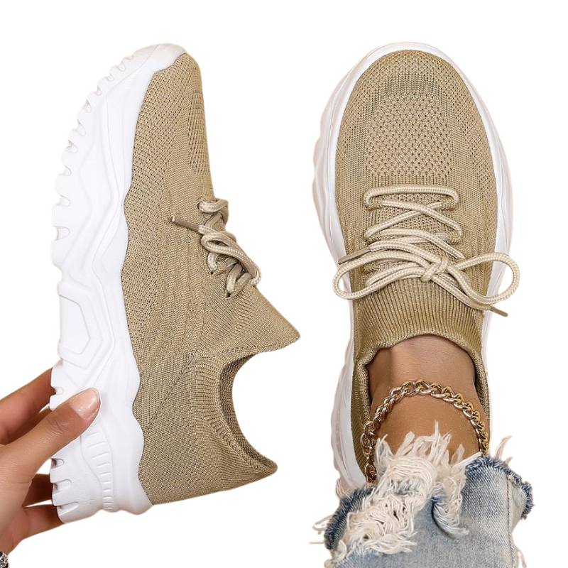 Dames vetersneakers voor dagelijks gebruik in de lente