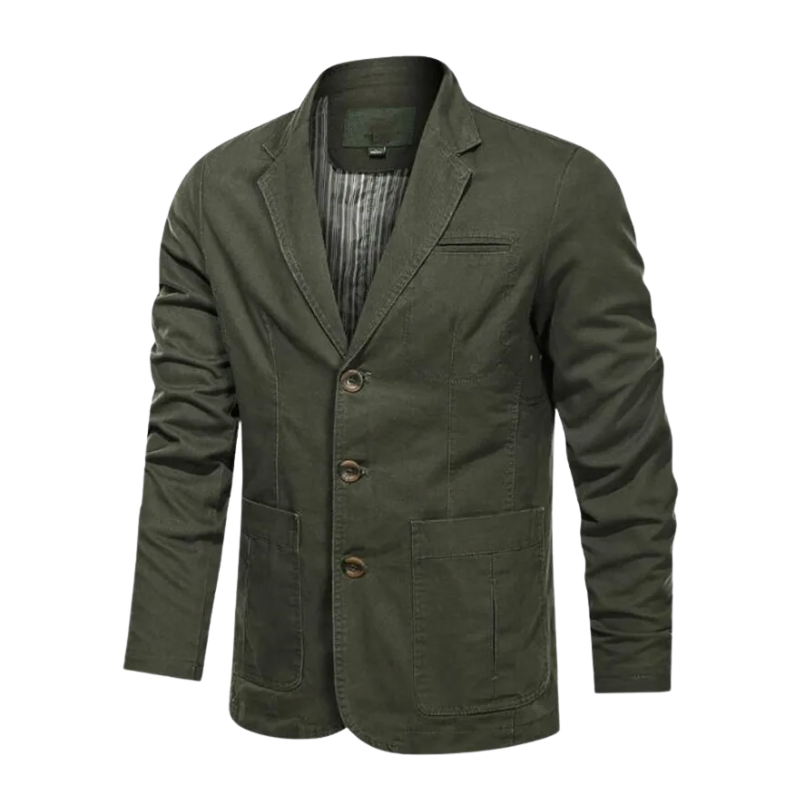 Drieknopenblazer ontworpen voor heren seizoensgebonden dagelijks gebruik