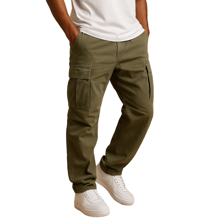 Heren cargobroek met zijzakken voor dagelijks en werkgebruik