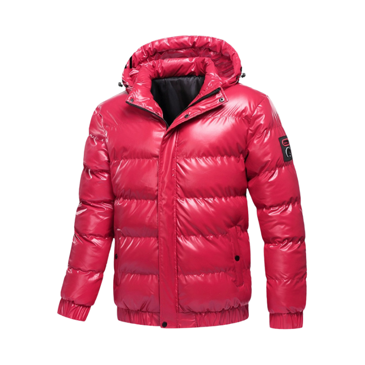 Heren winterjas met capuchon voor dagelijks buitengebruik in koud weer