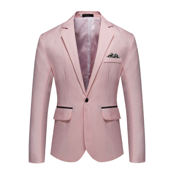 Heren blazer met knoopsluiting voor lente en herfstgebruik