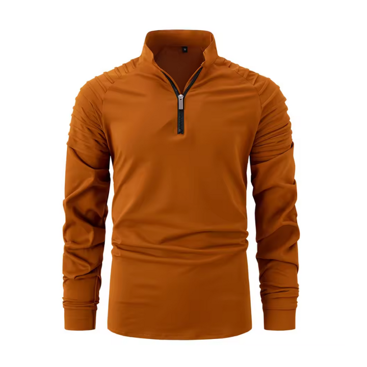 Heren pullover met rits voor dagelijks gebruik in koud weer