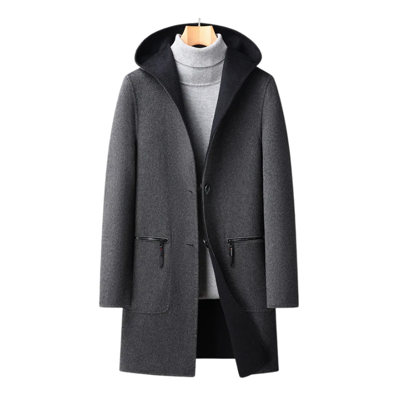 Winterjas met capuchon ontworpen voor heren dagelijks gebruik in de winter