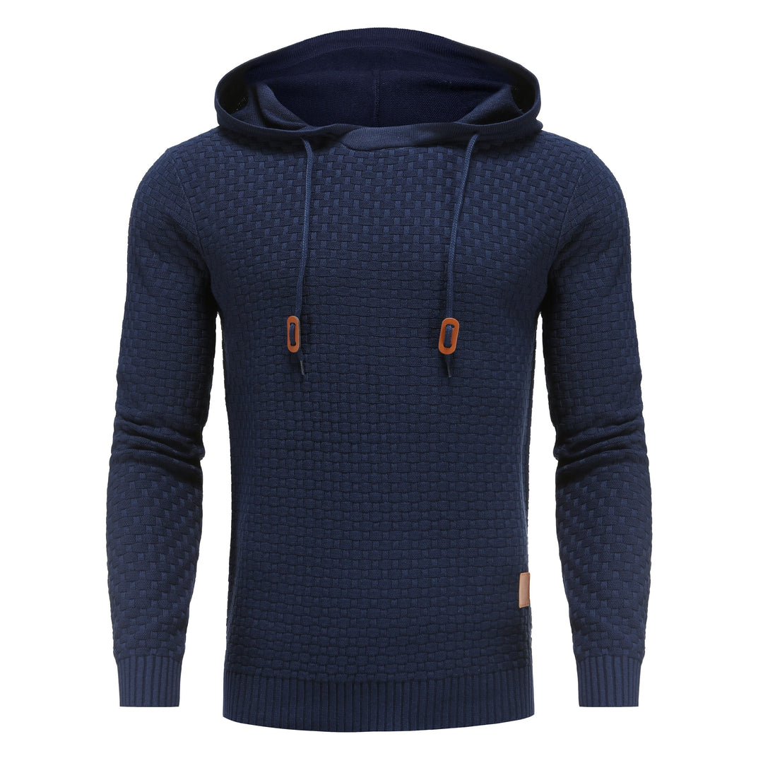 Hoodie met capuchon en boorden