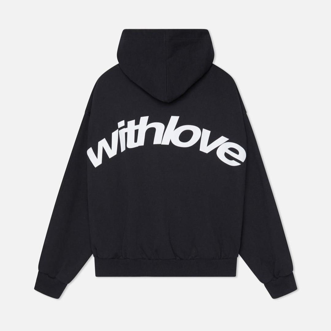 Oversized Love-jas met capuchon voor dames voor de winter