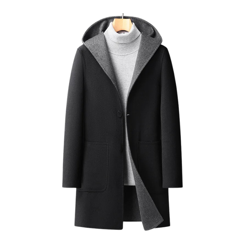 Winterjas met capuchon ontworpen voor heren dagelijks gebruik in de winter