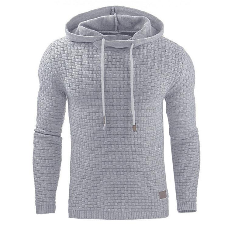 Hoodie met capuchon en boorden