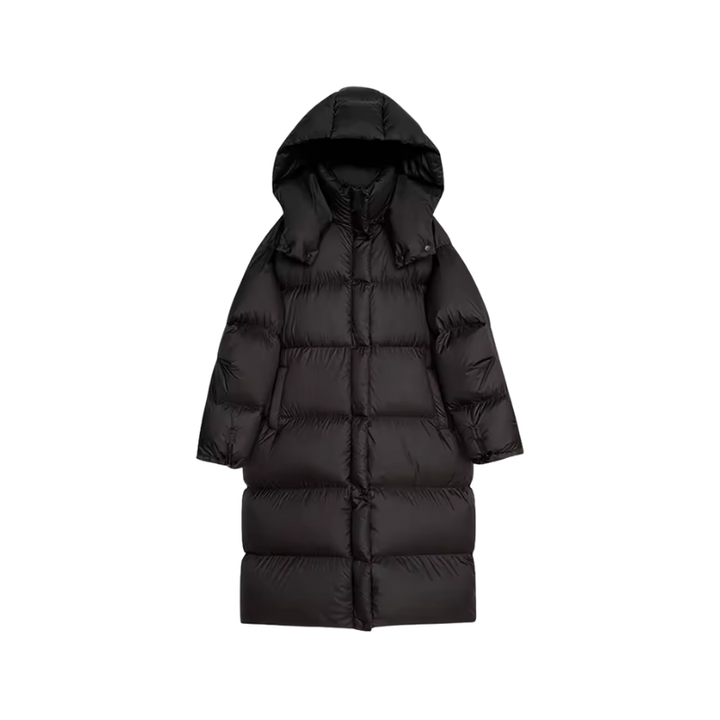 Dames gewatteerde jas met capuchon voor dagelijks gebruik in de winter
