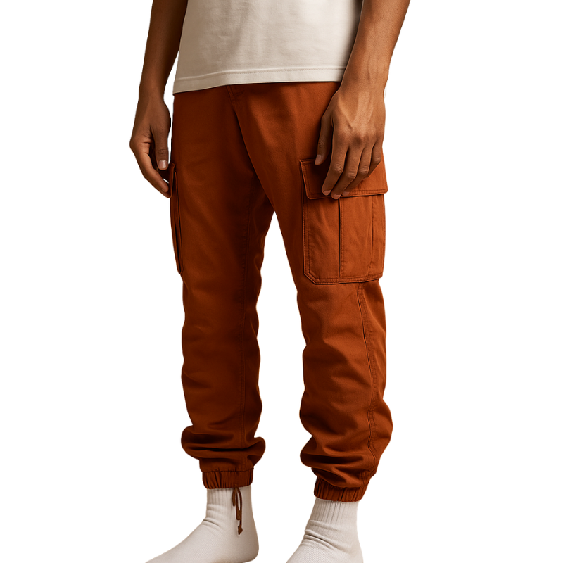 Heren cargobroek met zijzakken voor dagelijks en werkgebruik