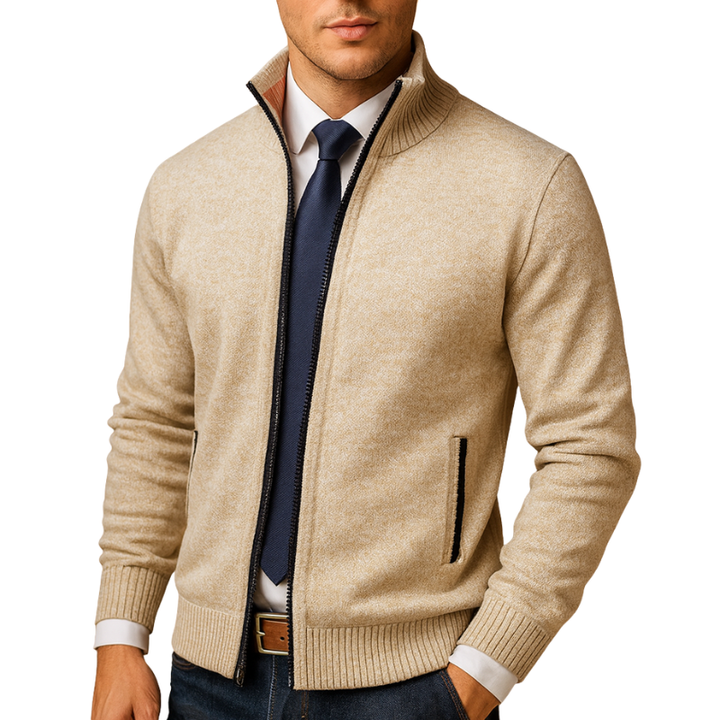 Heren vest met ritssluiting voor dagelijks gebruik in herfst en winter