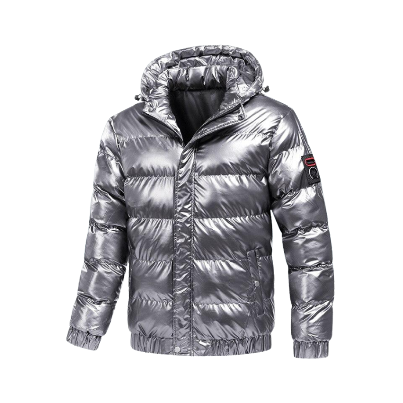 Heren winterjas met capuchon voor dagelijks buitengebruik in koud weer