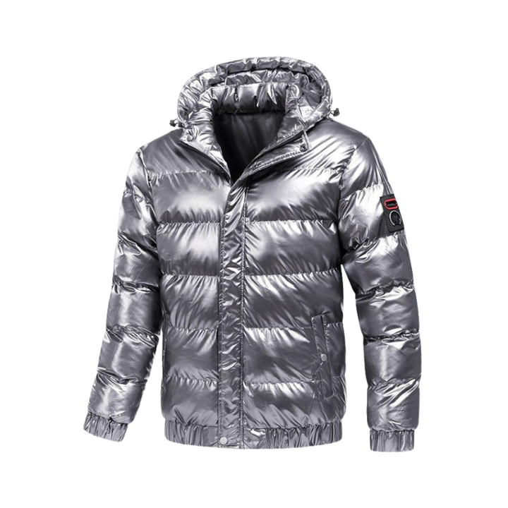Heren winterjas met capuchon voor dagelijks buitengebruik in koud weer