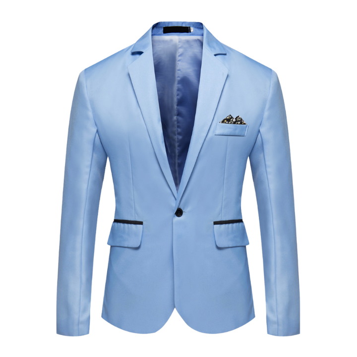 Heren blazer met knoopsluiting voor lente en herfstgebruik