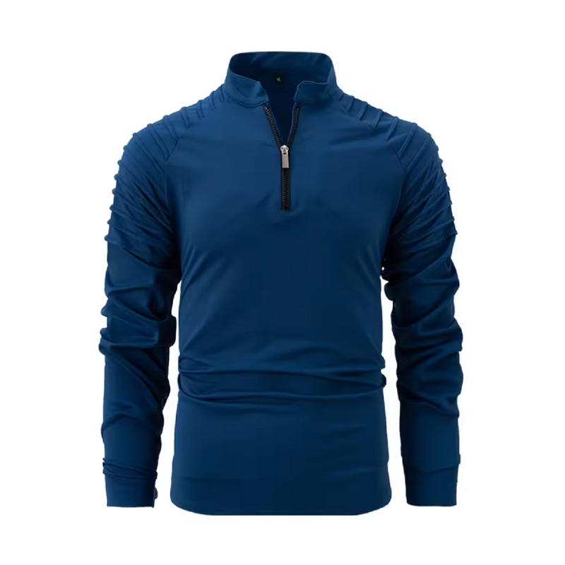 Heren pullover met rits voor dagelijks gebruik in koud weer