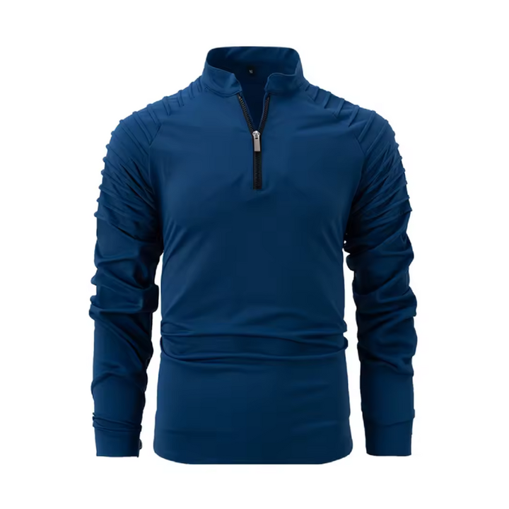 Heren pullover met rits voor dagelijks gebruik in koud weer