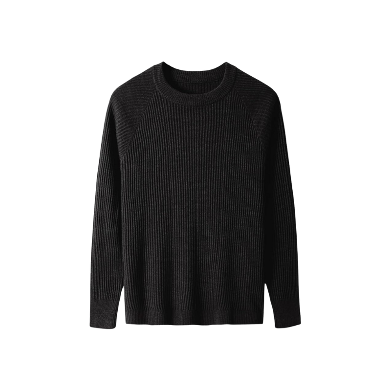 Heren geribde trui voor dagelijks gebruik in de herfst en winter