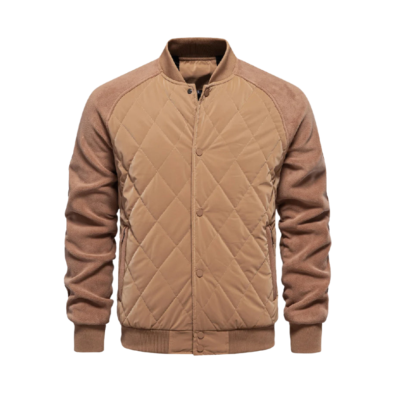 Heren gewatteerd bomberjack voor dagelijks gebruik in de herfst en winter