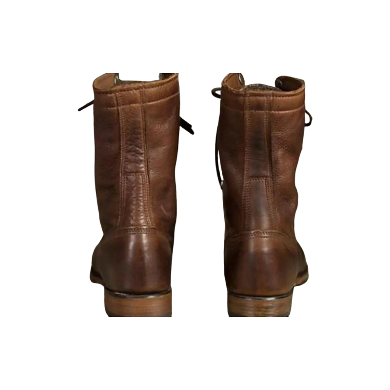 Dames veterlaarzen met kraag voor herfstgebruik