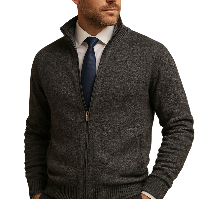 Heren vest met ritssluiting voor dagelijks gebruik in herfst en winter