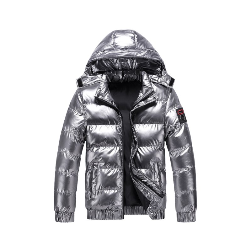 Heren winterjas met capuchon voor dagelijks buitengebruik in koud weer