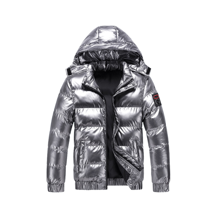 Heren winterjas met capuchon voor dagelijks buitengebruik in koud weer