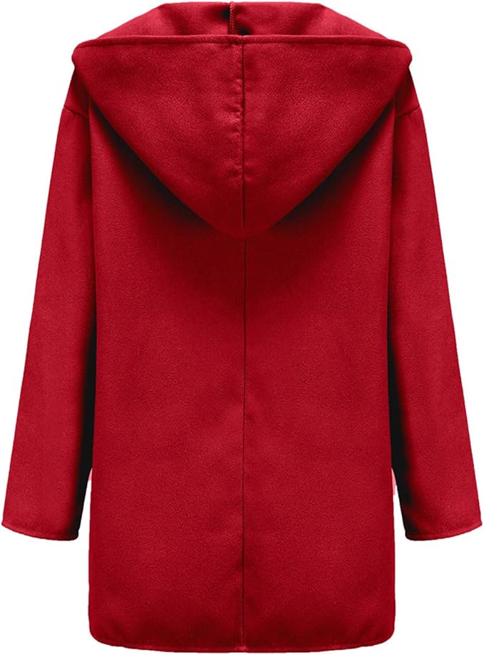 Lange dames trenchcoat met dubbele rij knopen voor herfst en winter