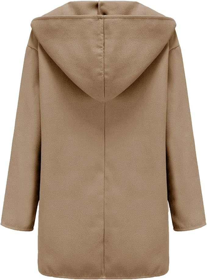 Lange dames trenchcoat met dubbele rij knopen voor herfst en winter
