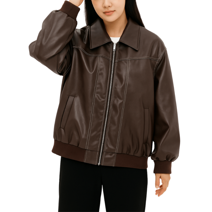 Dames jas met wijde snit voor dagelijks gebruik tijdens herfst en winter