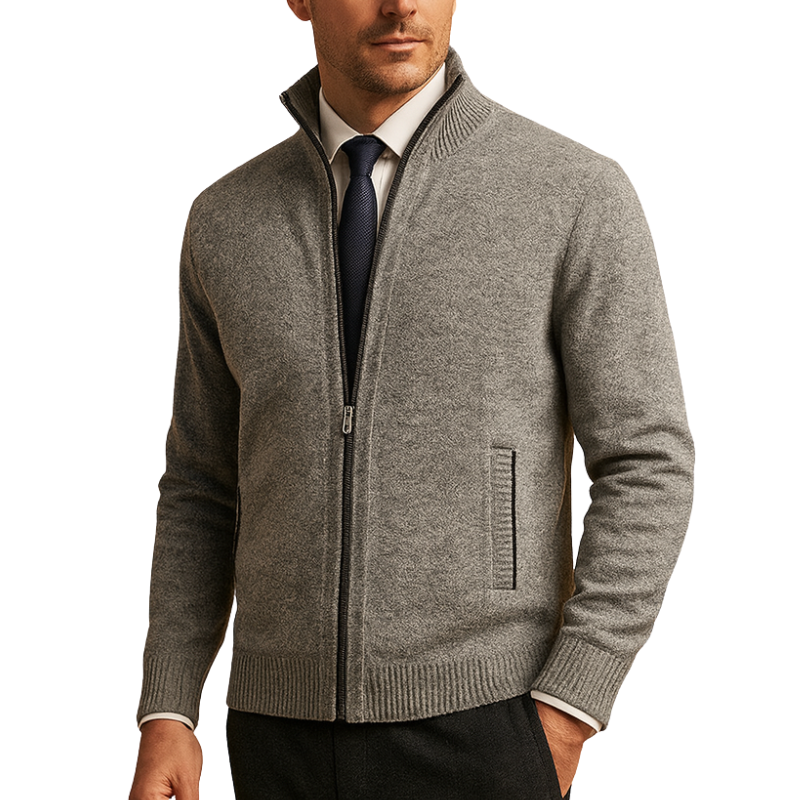 Heren vest met ritssluiting voor dagelijks gebruik in herfst en winter