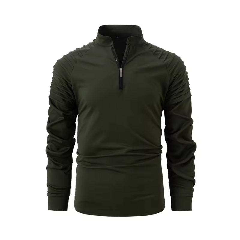 Heren pullover met rits voor dagelijks gebruik in koud weer