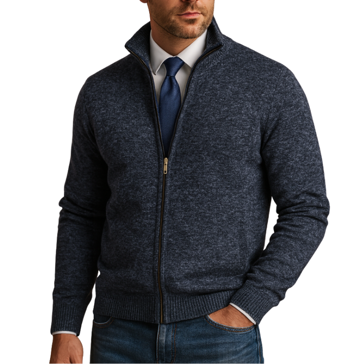 Heren vest met ritssluiting voor dagelijks gebruik in herfst en winter