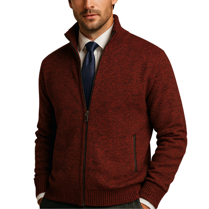 Heren vest met ritssluiting voor dagelijks gebruik in herfst en winter