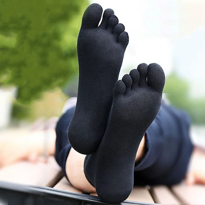 Ademend katoenen tenen sokken